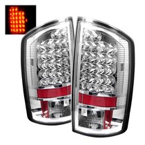 Spyder Chrome LED Tail Lights 07-09 Dodge Ram - Click Image to Close